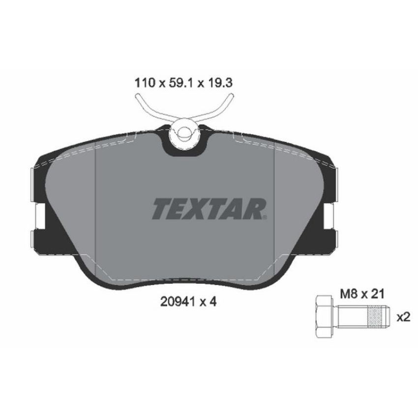 TEXTAR 2094102 Brake Pad Set