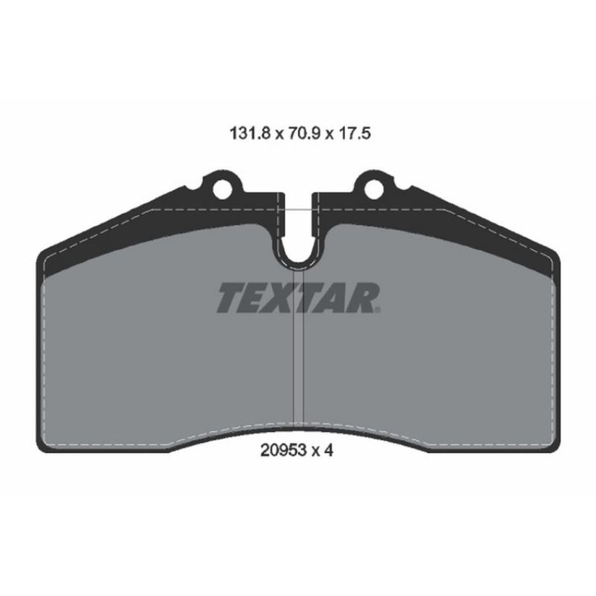 TEXTAR 2095302 Brake Pad Set