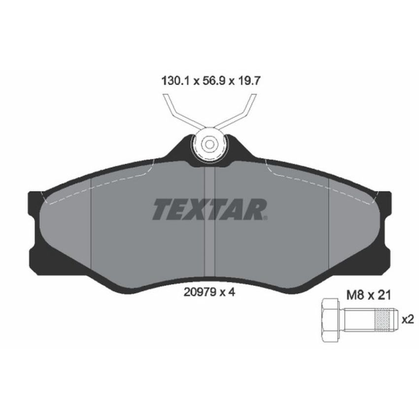 TEXTAR 2097904 Brake Pad Set