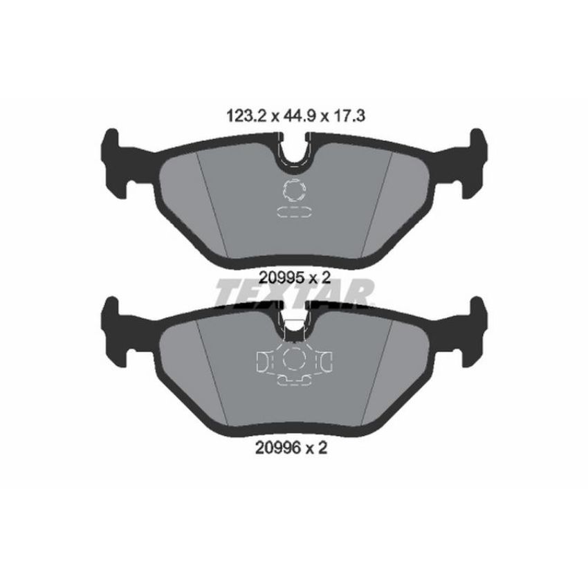 TEXTAR 2099501 Brake Pad Set