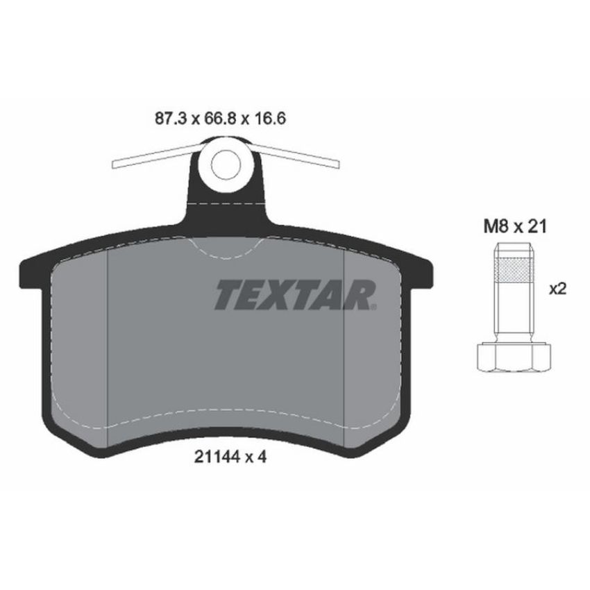 TEXTAR 2114401 Brake Pad Set