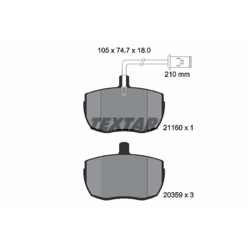 TEXTAR 2116002 Brake Pad Set