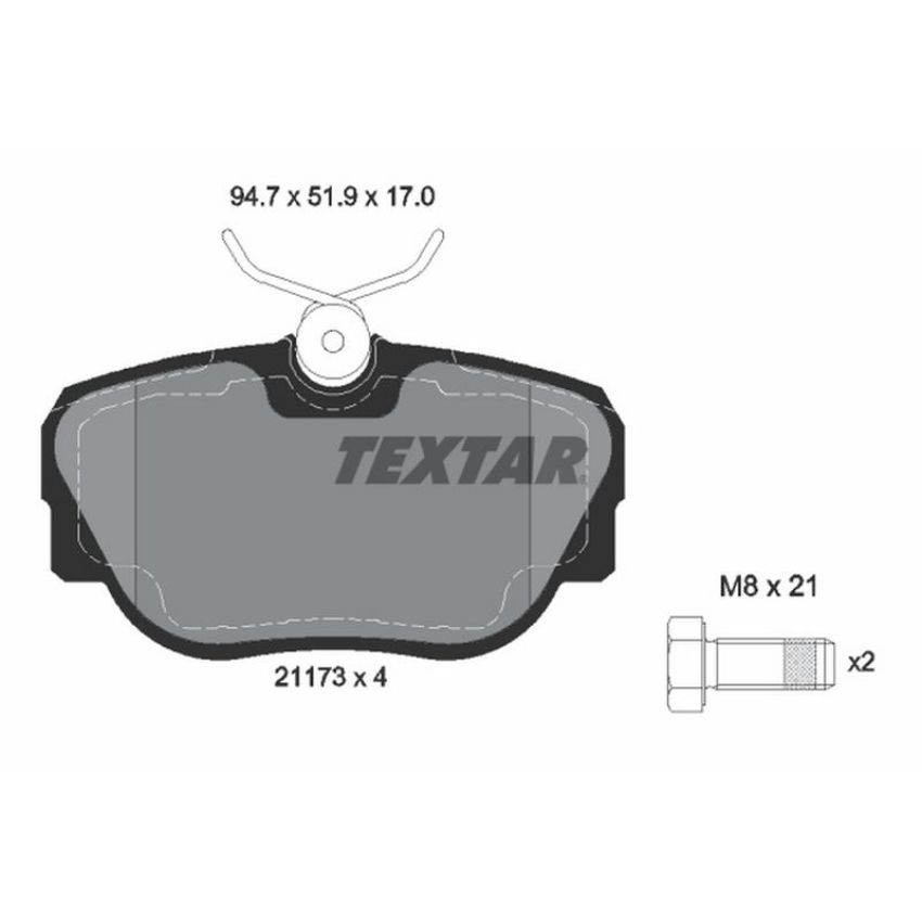 TEXTAR 2117302 Brake Pad Set