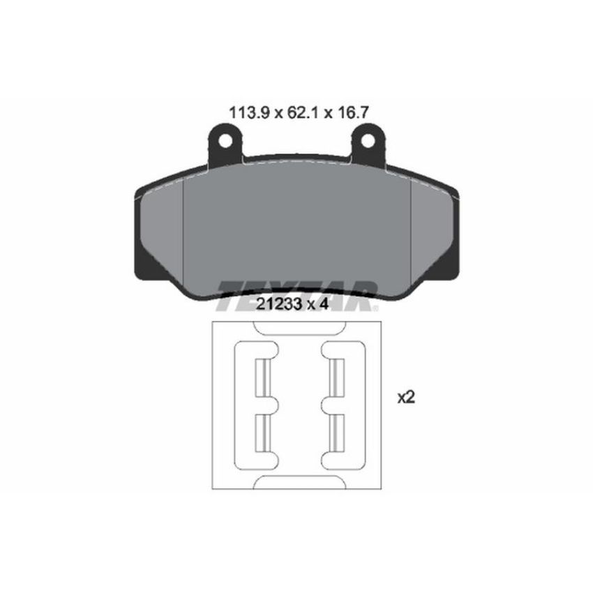 TEXTAR 2123302 Brake Pad Set