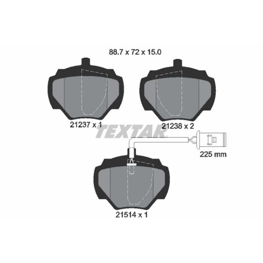 TEXTAR 2123701 Brake Pad Set