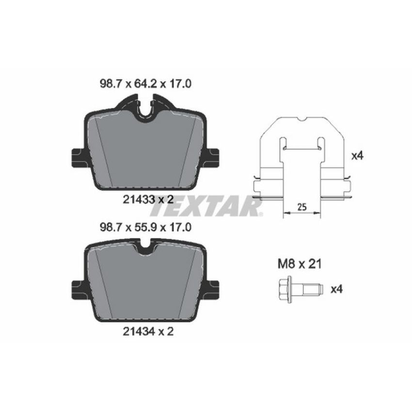 TEXTAR 2143301 Brake Pad Set