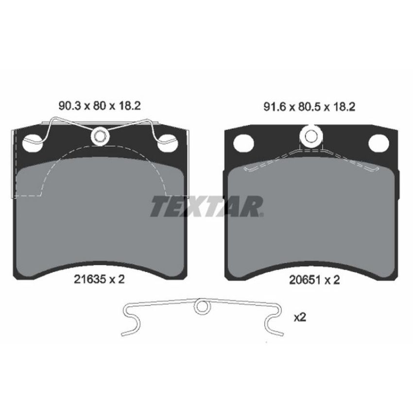 TEXTAR 2163501 Brake Pad Set