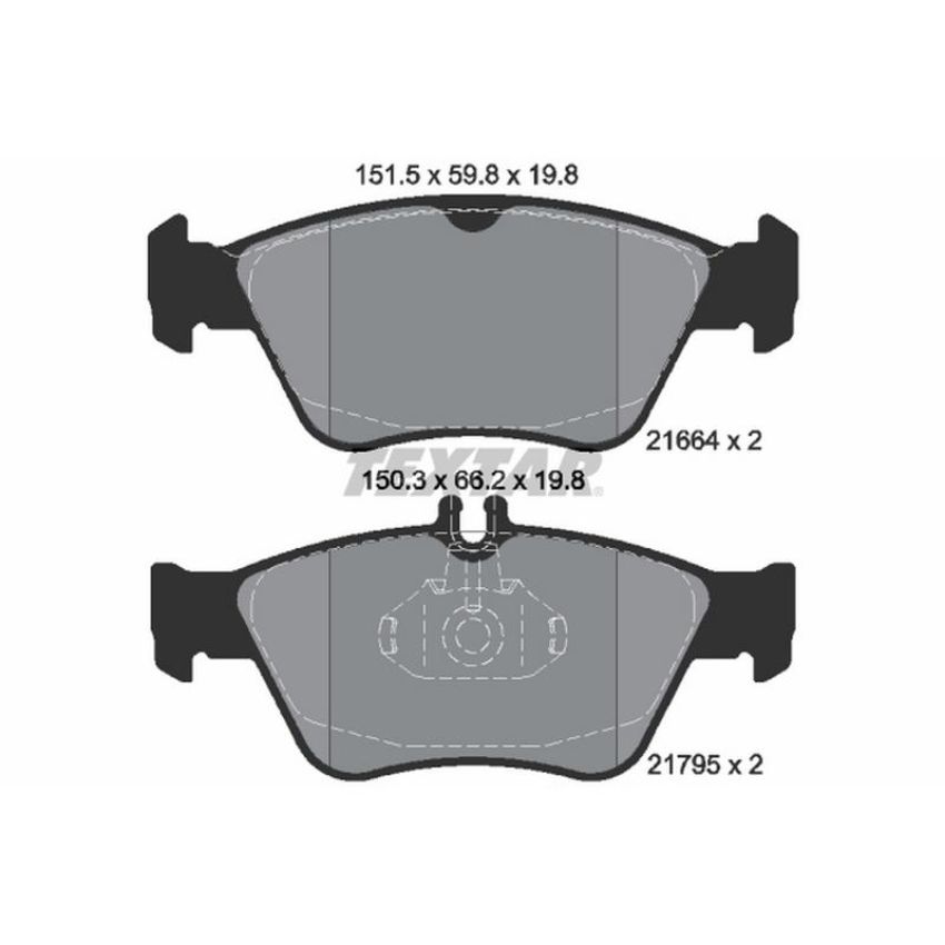 TEXTAR 2166404 Brake Pad Set