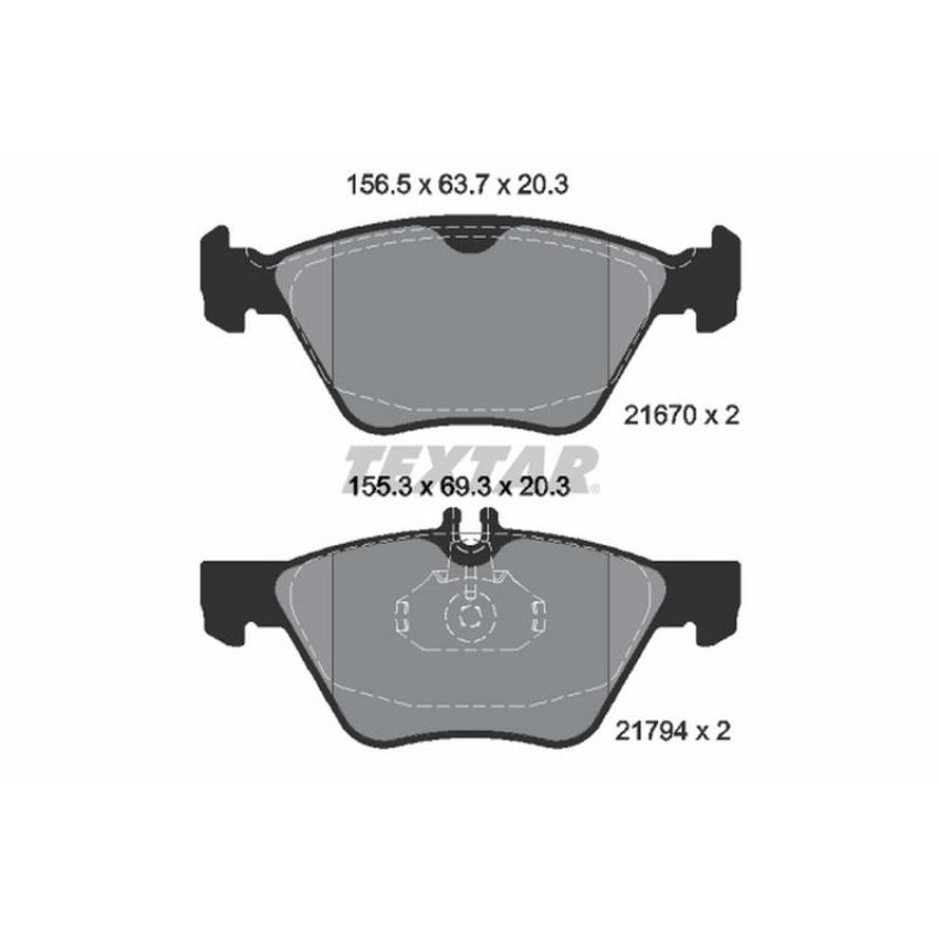 TEXTAR 2167001 Brake Pad Set