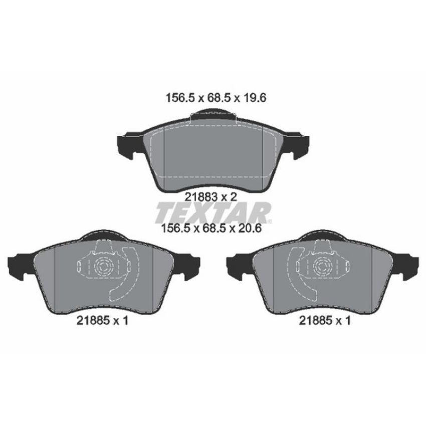 TEXTAR 2188302 Brake Pad Set
