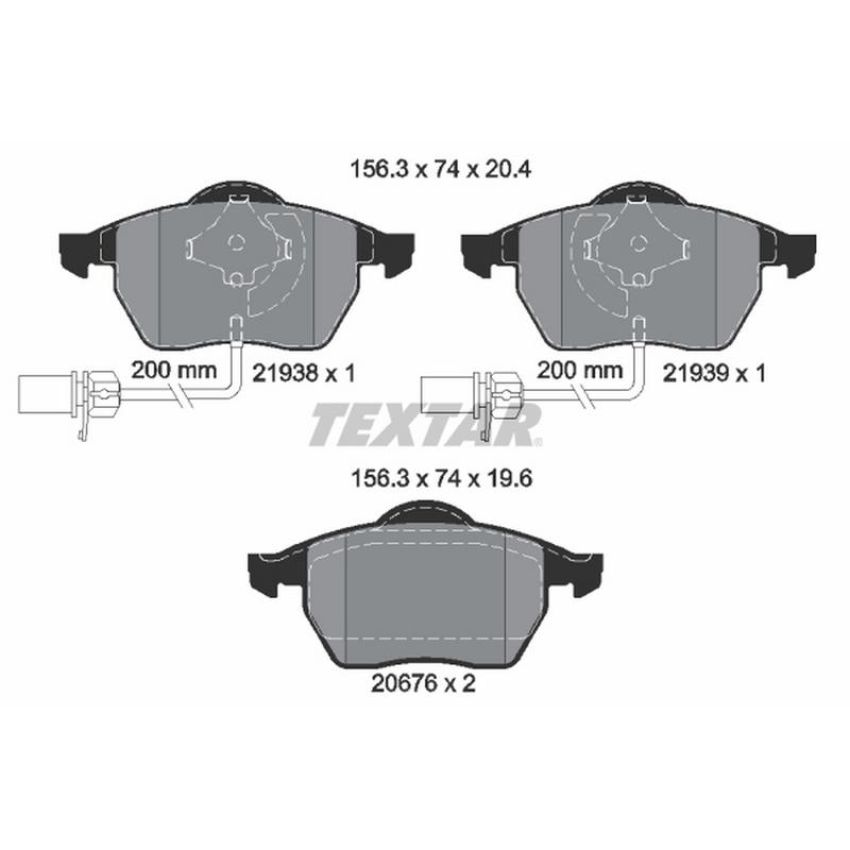 TEXTAR 2193801 Brake Pad Set