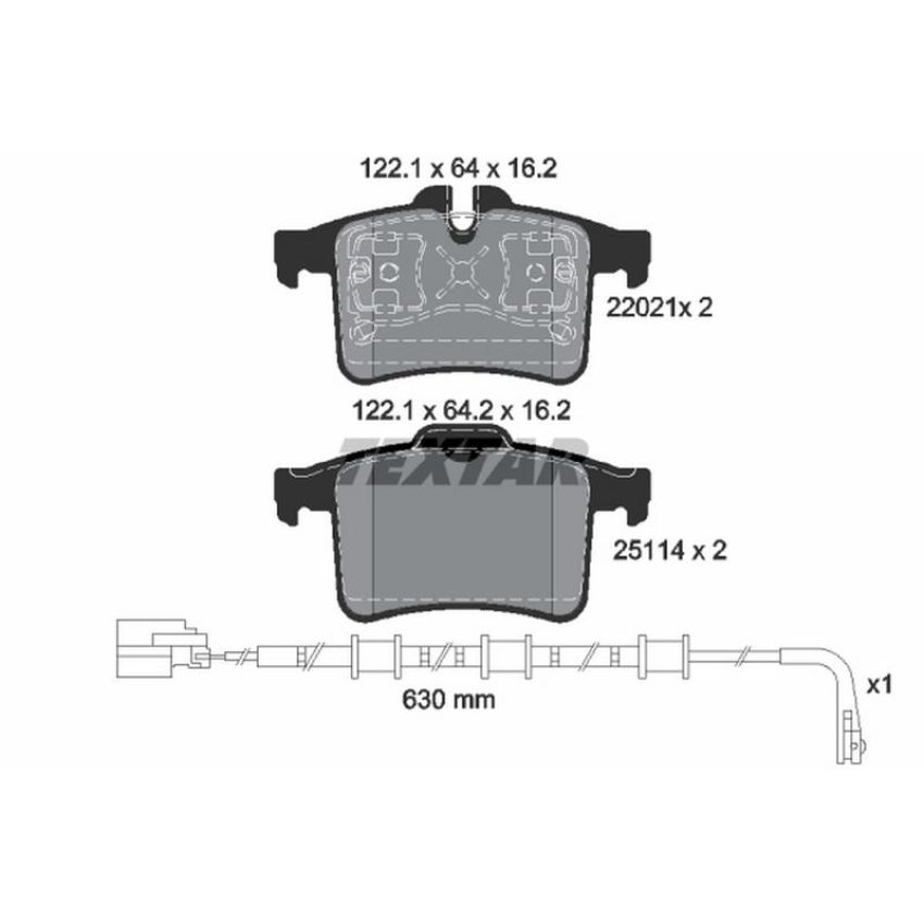 TEXTAR 2202101 Brake Pad Set