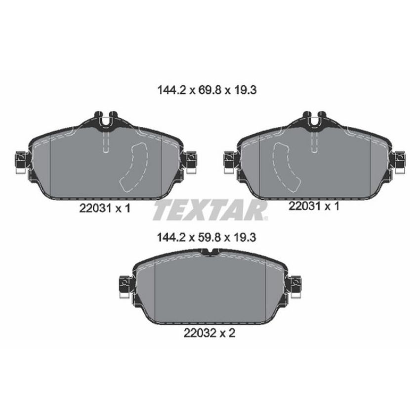 TEXTAR 2203101 Brake Pad Set