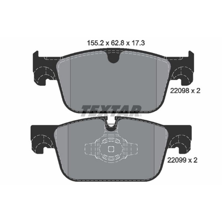 TEXTAR 2209801 Brake Pad Set