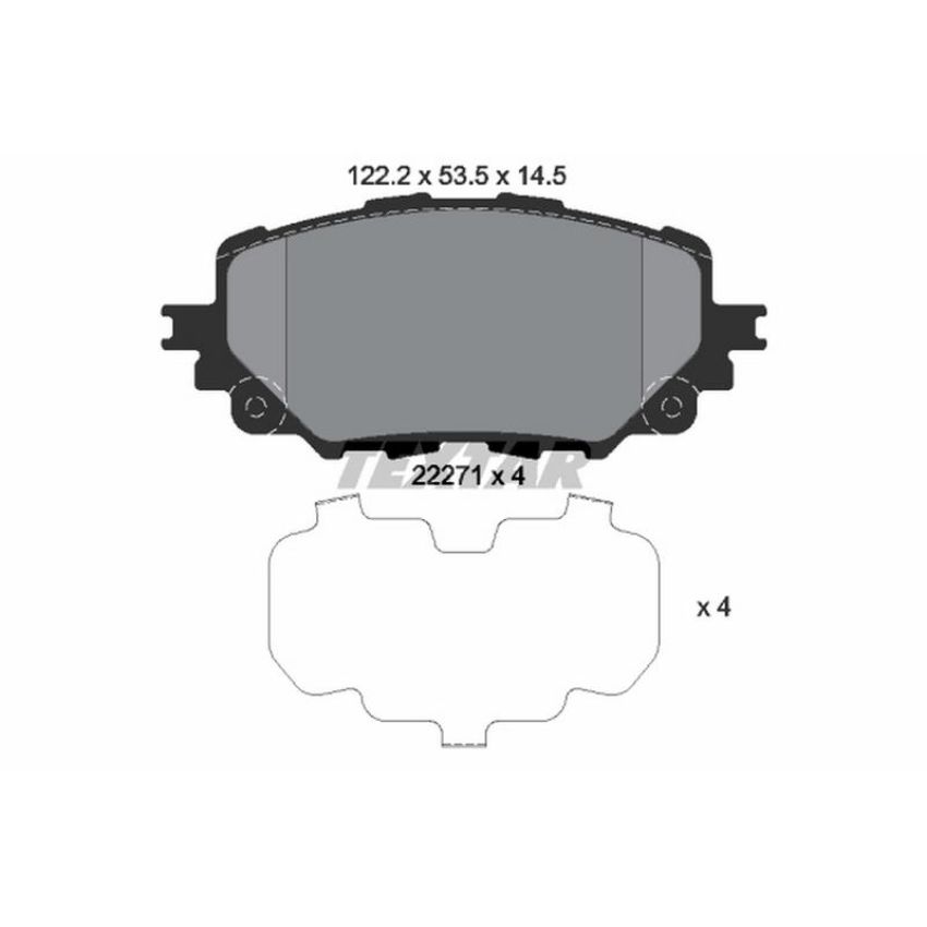 TEXTAR 2227101 Brake Pad Set