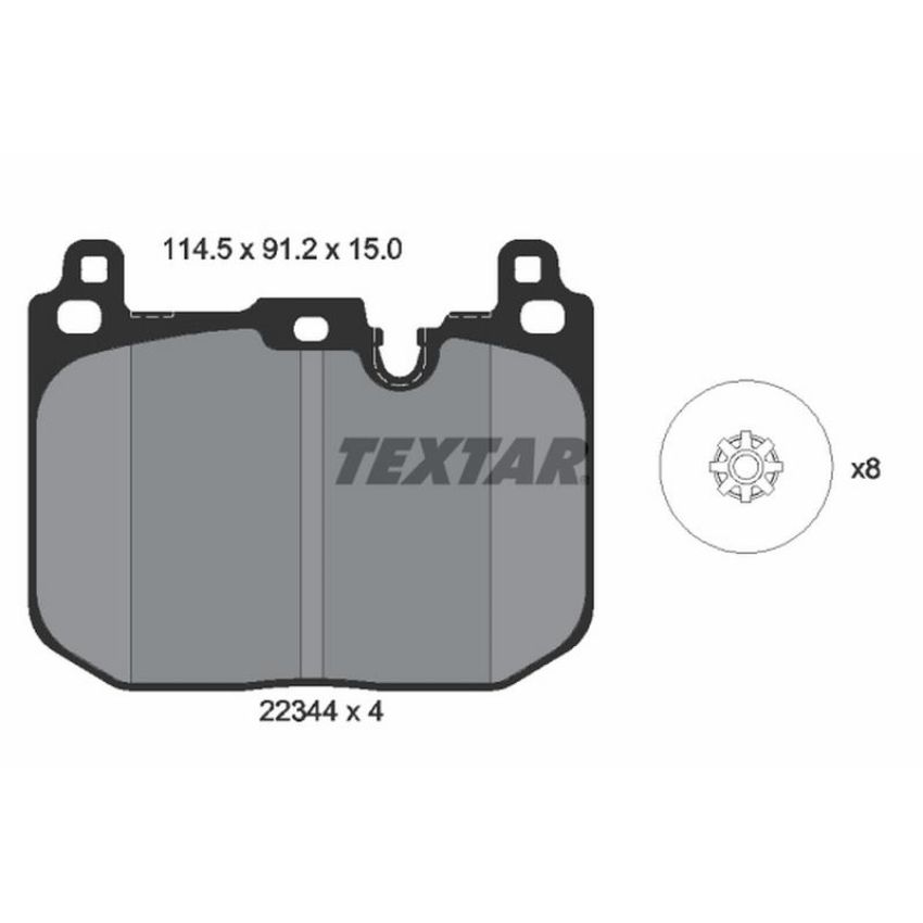 TEXTAR 2234401 Brake Pad Set