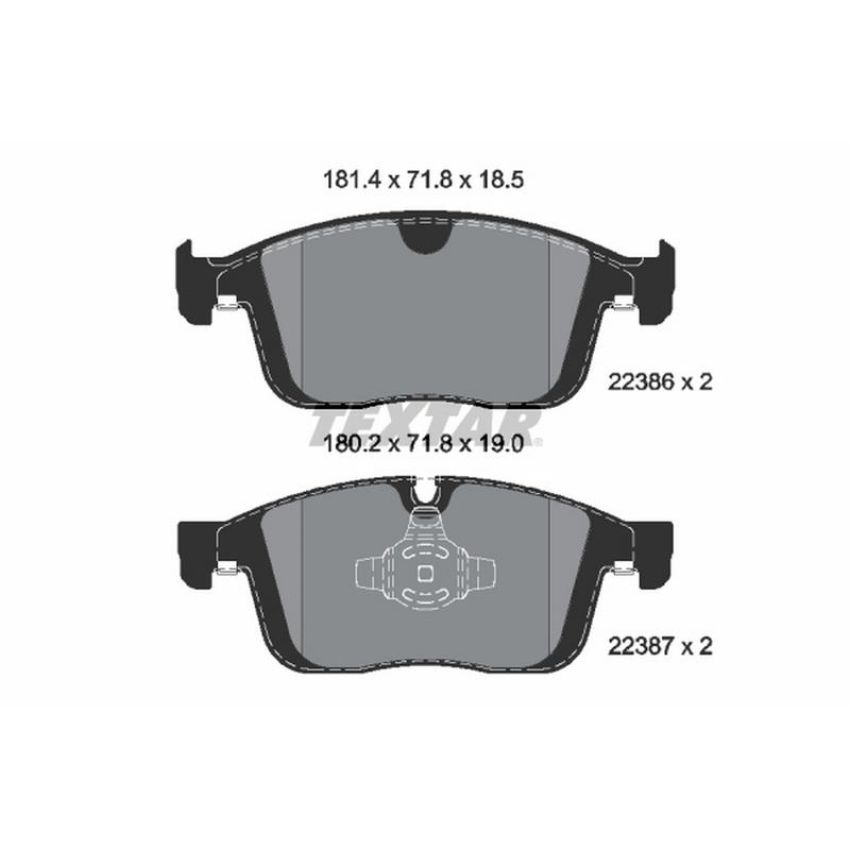 TEXTAR 2238601 Brake Pad Set