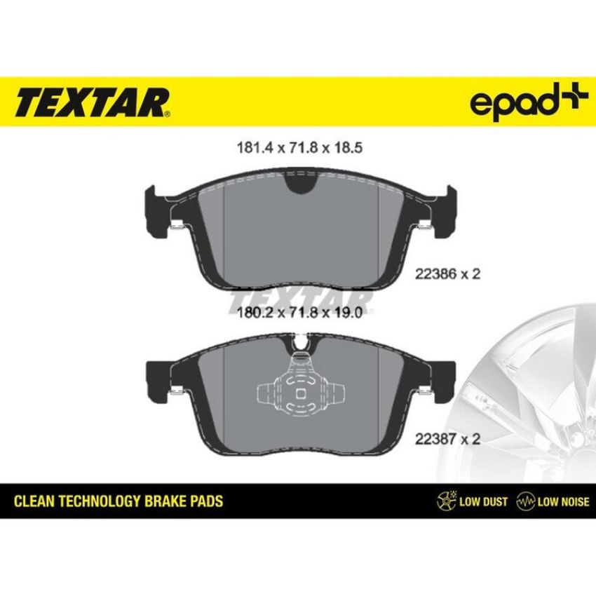 TEXTAR 2238601CP Brake Pad Set