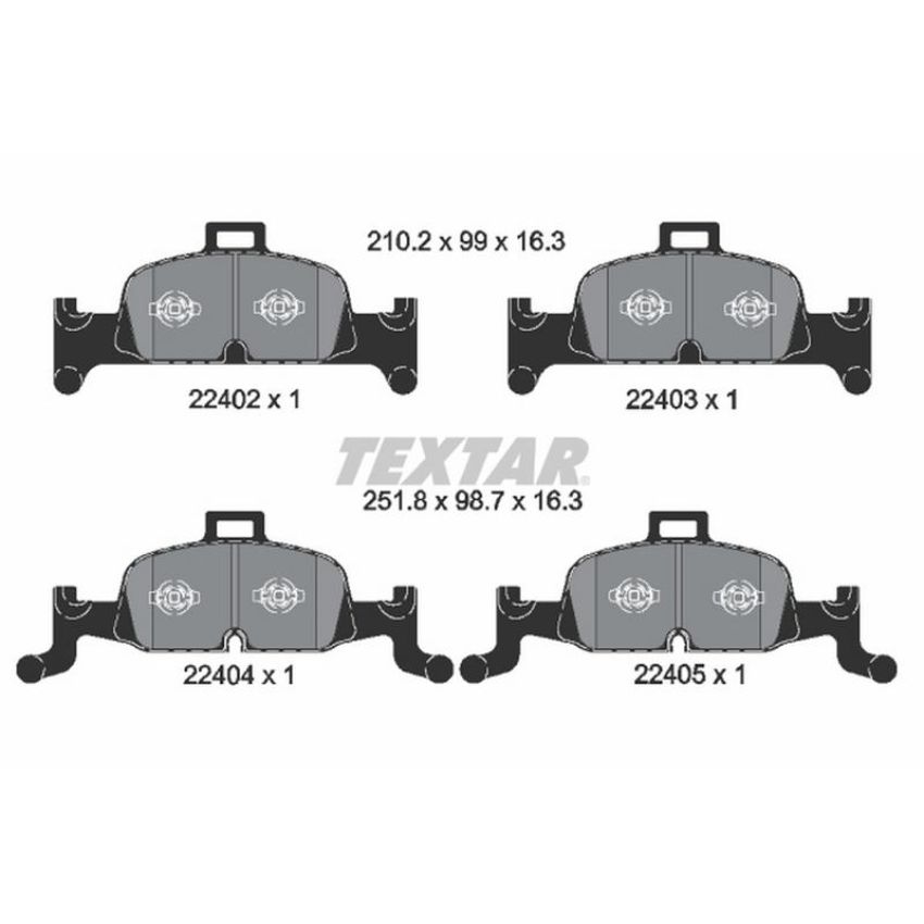 TEXTAR 2240201 Brake Pad Set