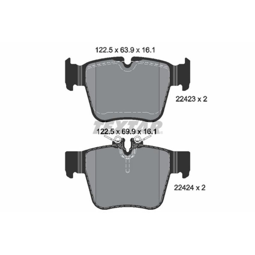 TEXTAR 2242301 Brake Pad Set
