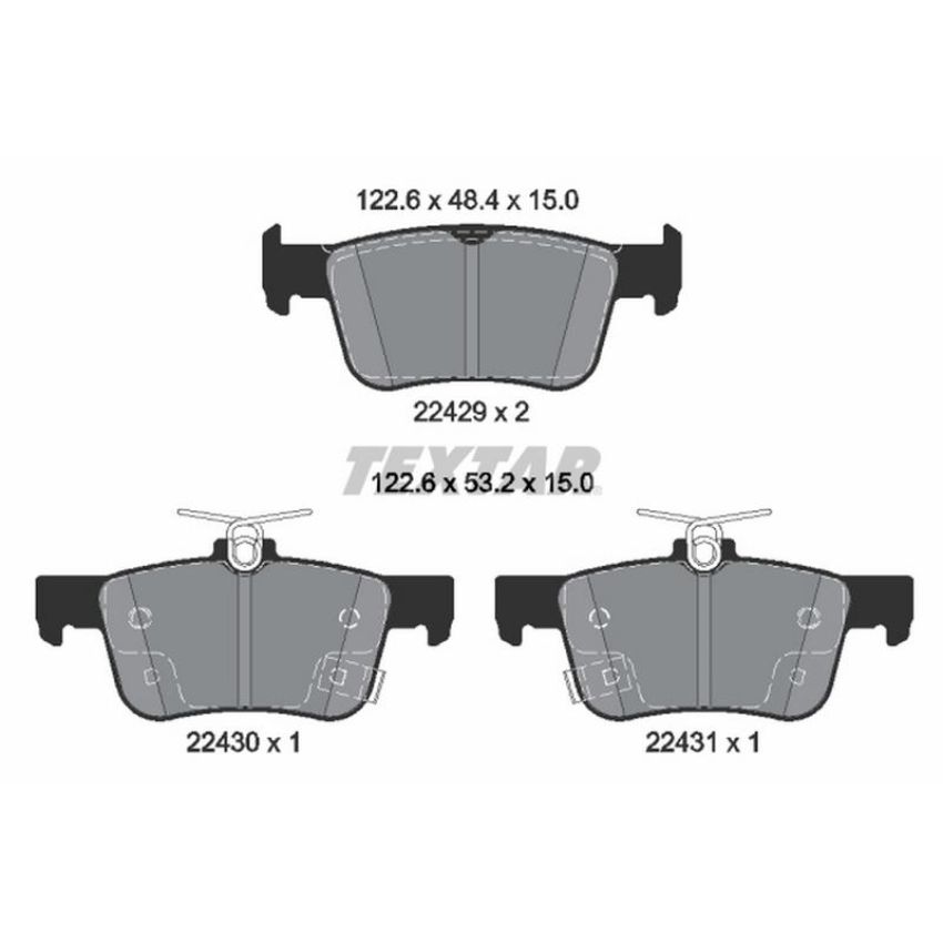 TEXTAR 2242901 Brake Pad Set