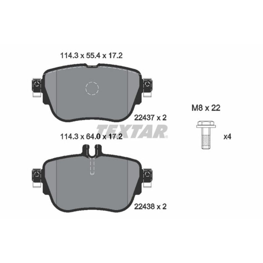 TEXTAR 2243701 Brake Pad Set