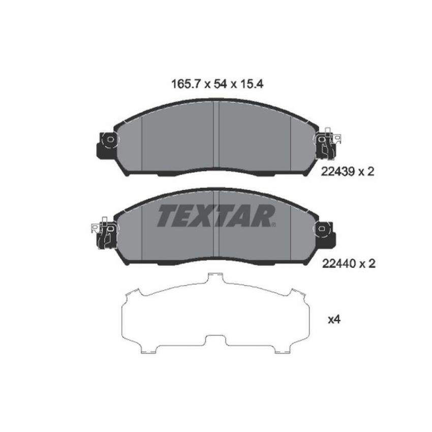 TEXTAR 2243903 Brake Pad Set