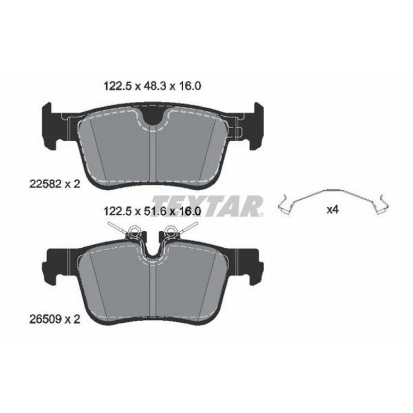 TEXTAR 2258201 Brake Pad Set