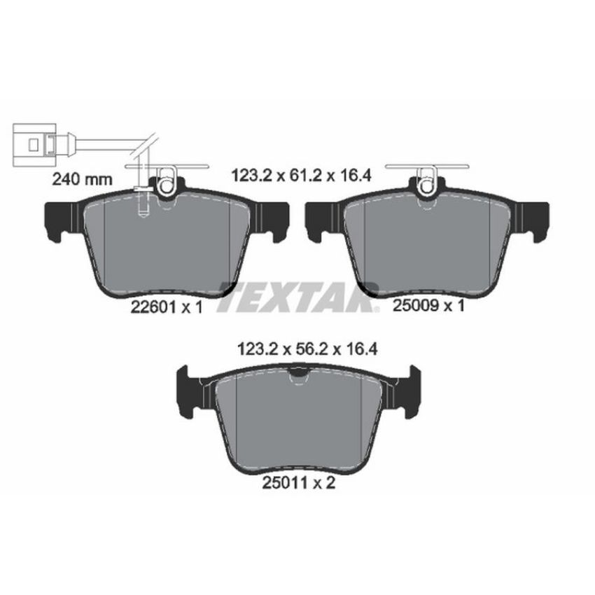 TEXTAR 2260101 Brake Pad Set