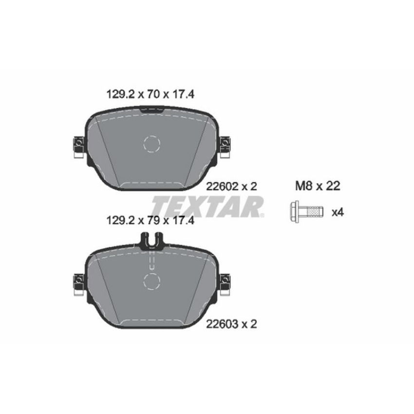 TEXTAR 2260201 Brake Pad Set