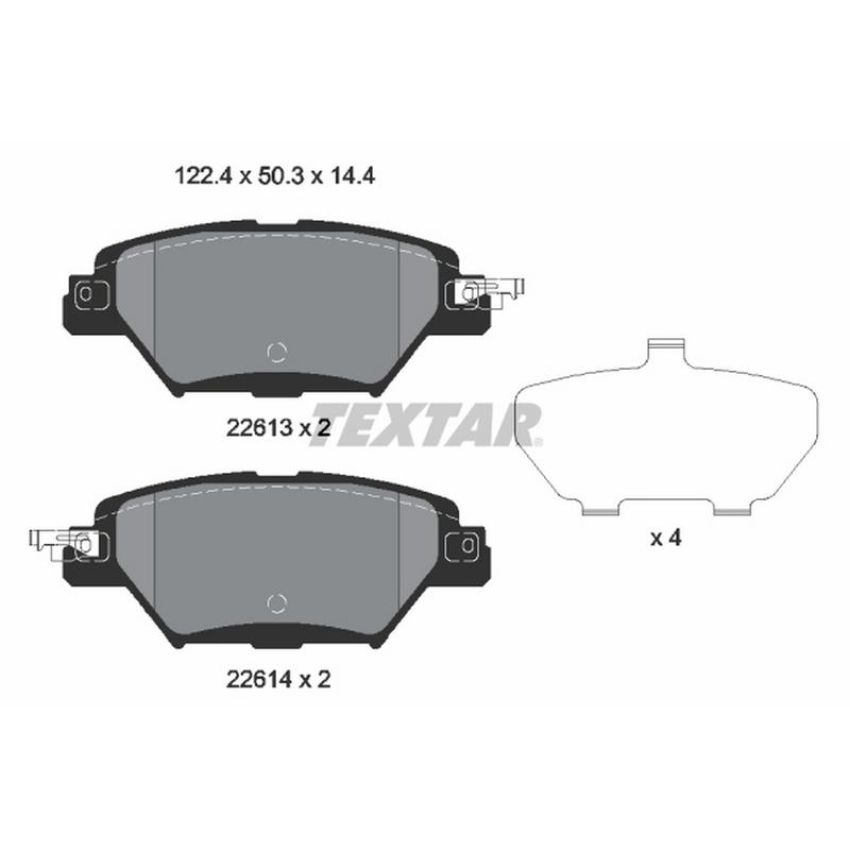 TEXTAR 2261301 Brake Pad Set