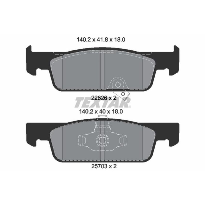 TEXTAR 2262601 Brake Pad Set