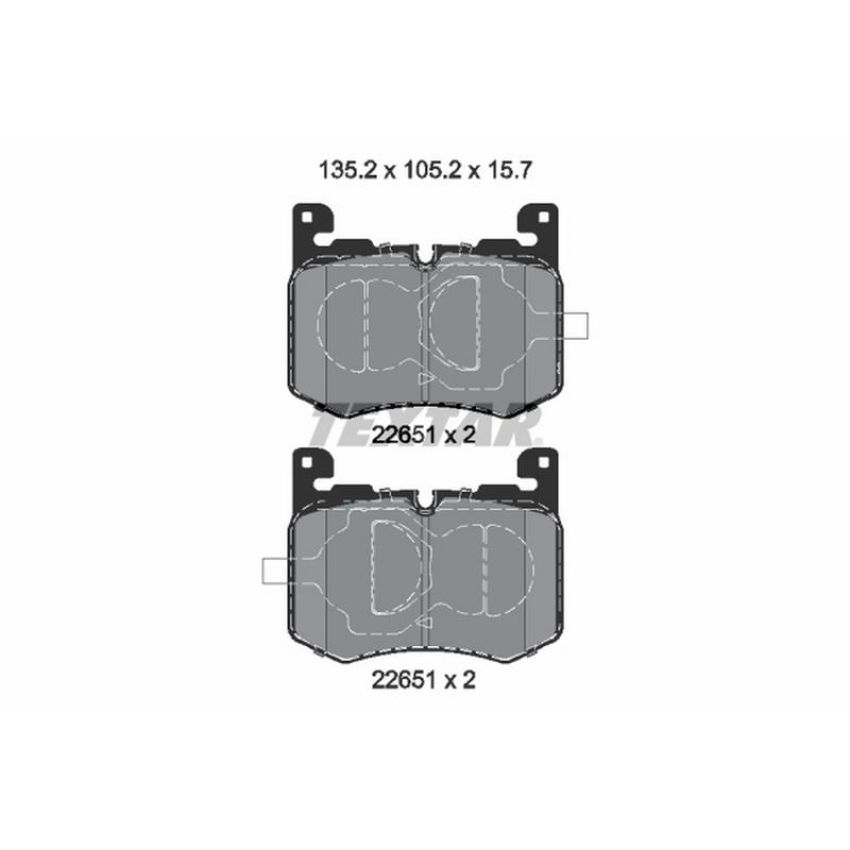 TEXTAR 2265101 Brake Pad Set