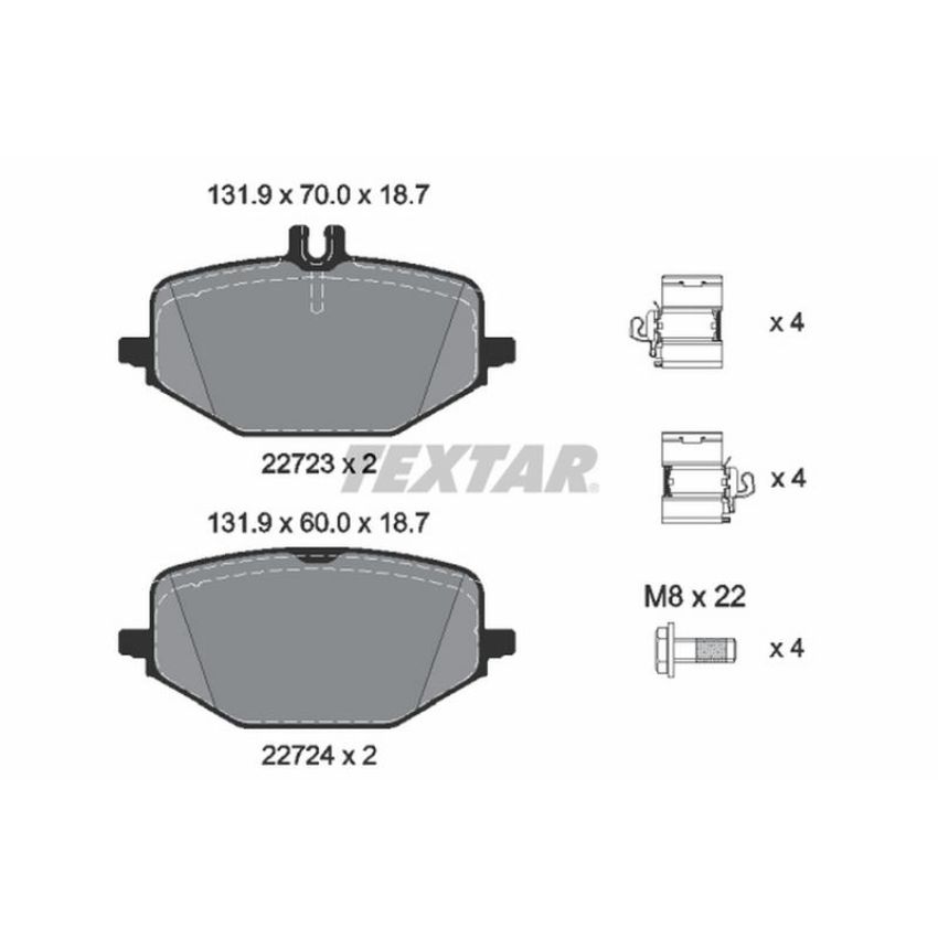 TEXTAR 2272303 Brake Pad Set