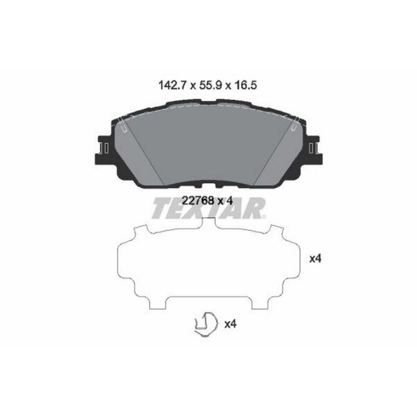 TEXTAR 2276801 Brake Pad Set