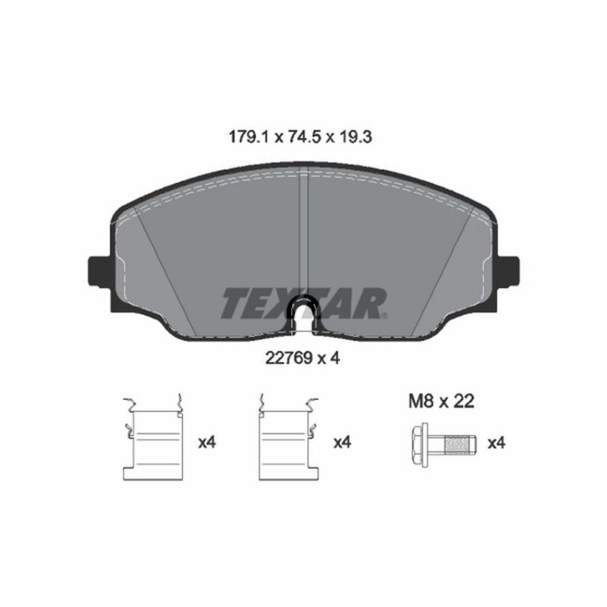 TEXTAR 2276901 Brake Pad Set