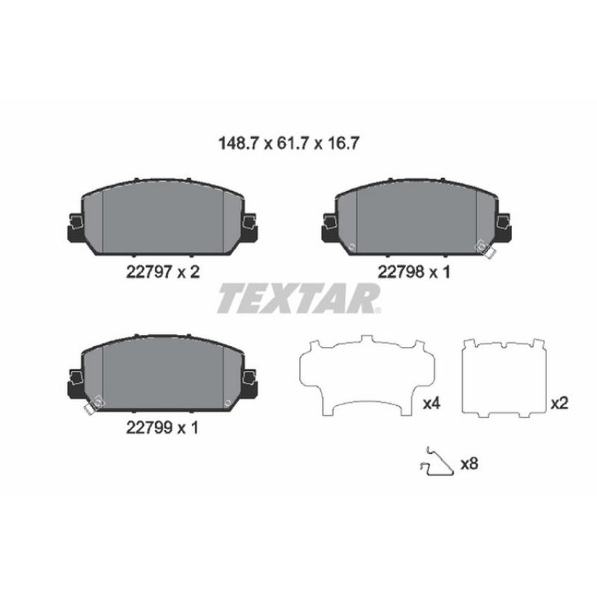 TEXTAR 2279701 Brake Pad Set
