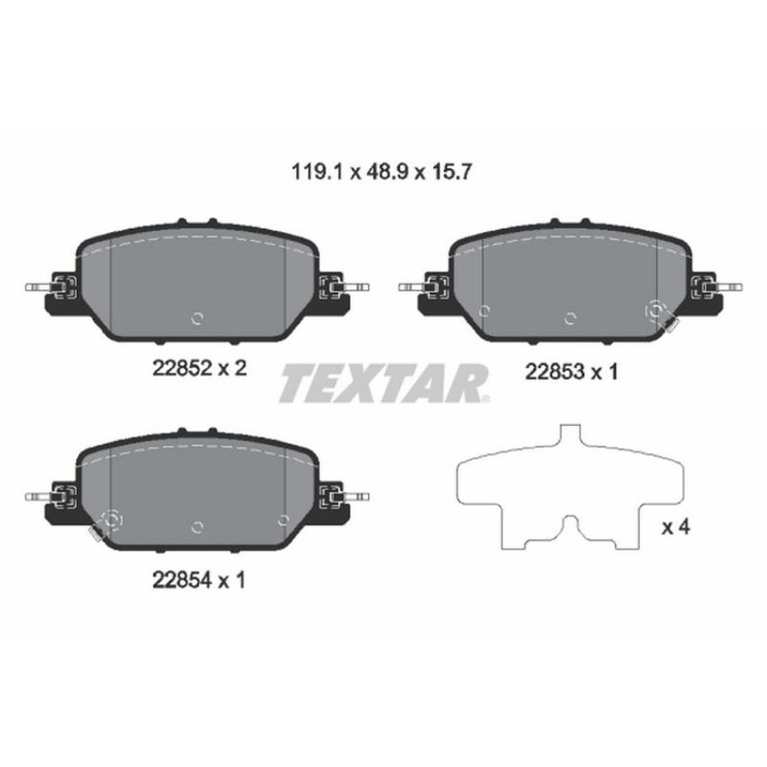 TEXTAR 2285201 Brake Pad Set