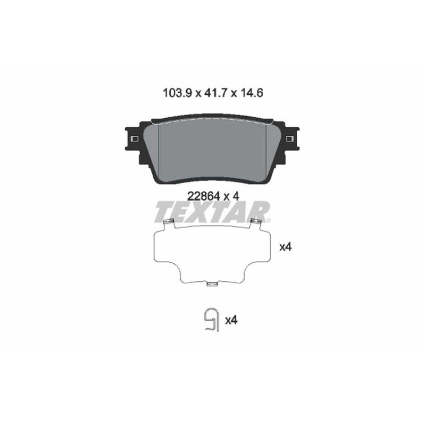 TEXTAR 2286401 Brake Pad Set