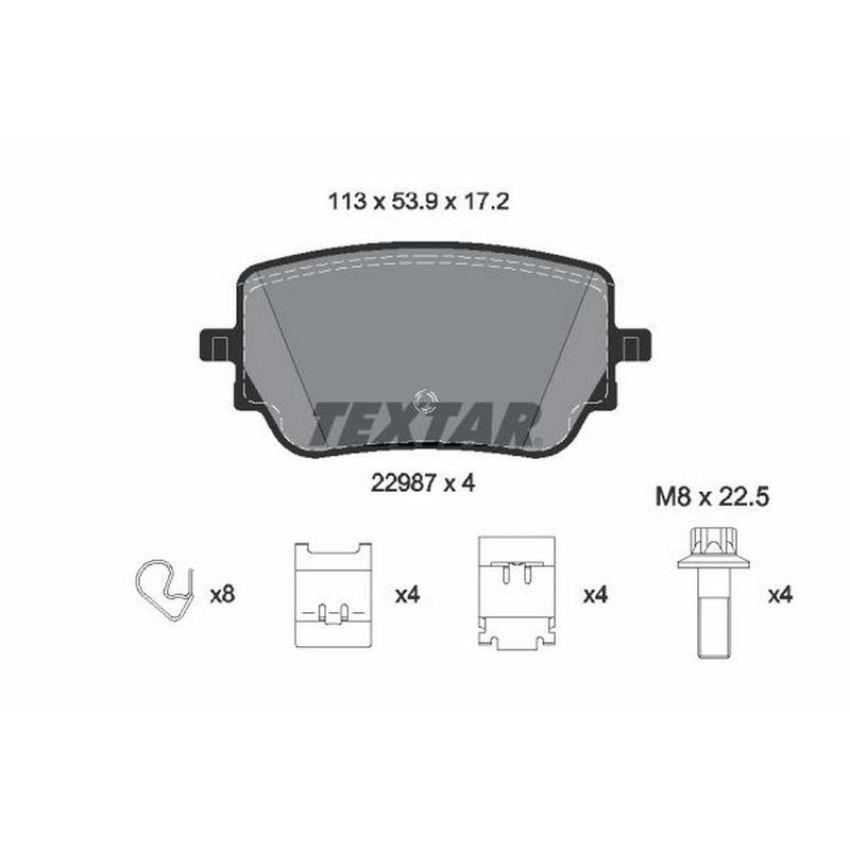 TEXTAR 2298701 Brake Pad Set