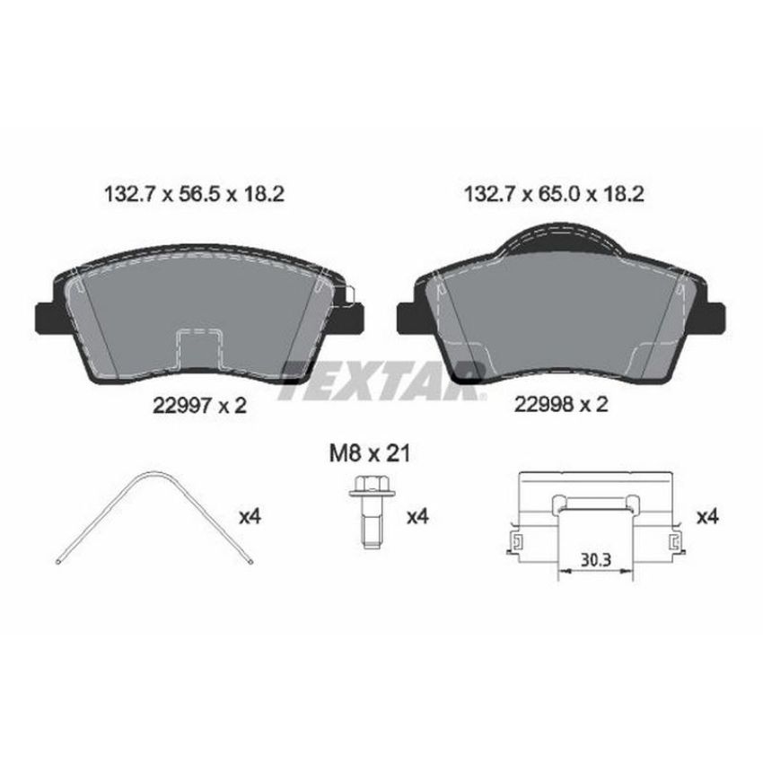 TEXTAR 2299701 Brake Pad Set
