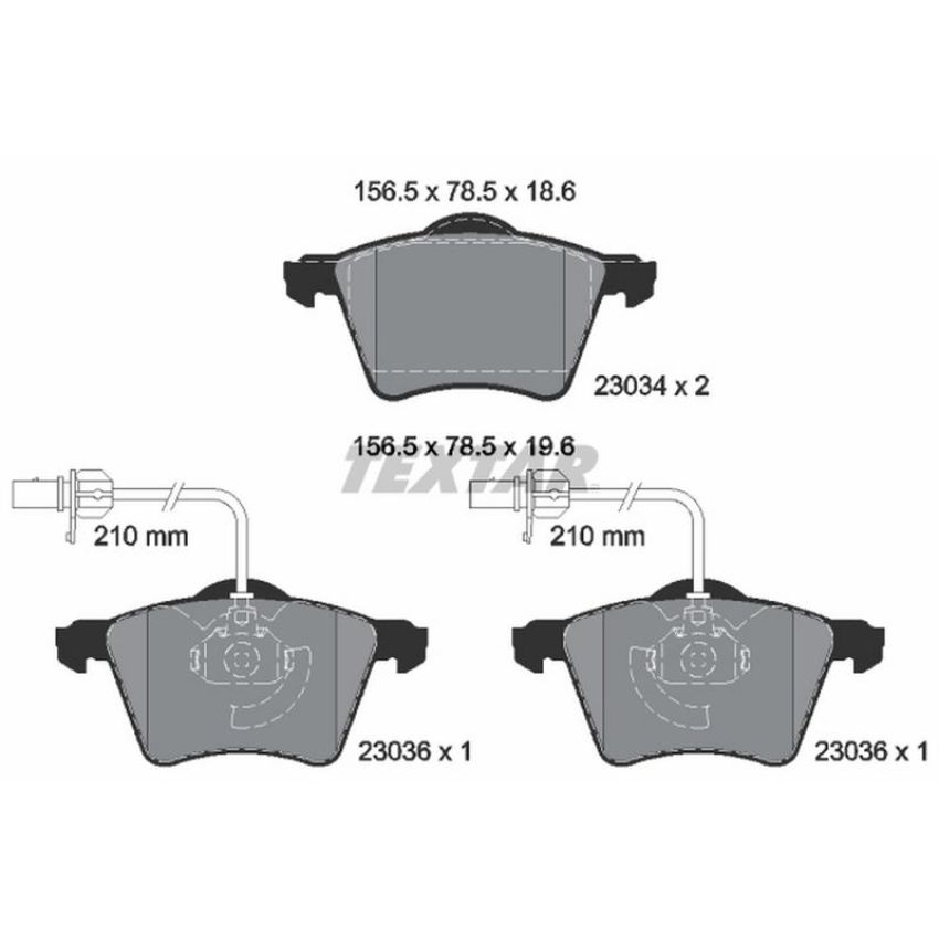 TEXTAR 2303401 Brake Pad Set