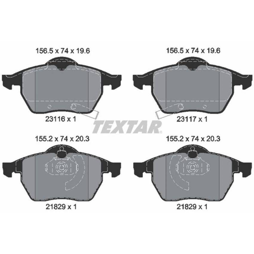 TEXTAR 2311602 Brake Pad Set