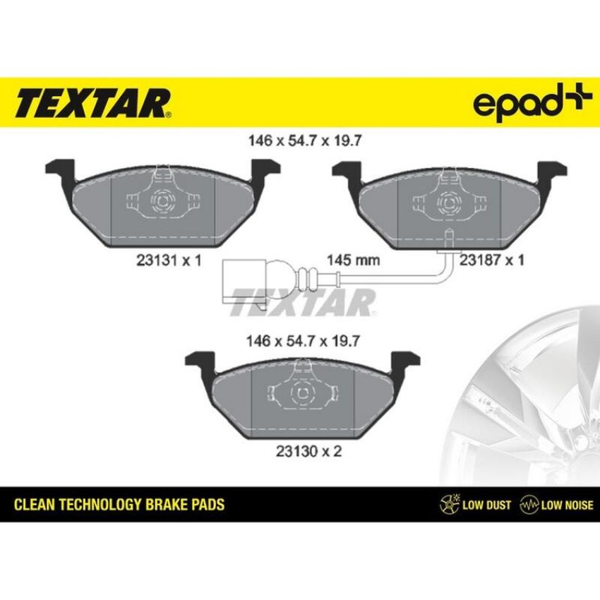 TEXTAR 2313101CP Brake Pad Set