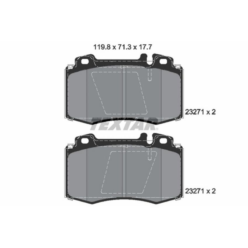 TEXTAR 2327102 Brake Pad Set