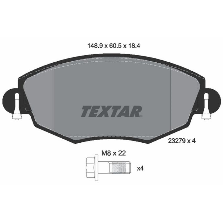 TEXTAR 2327904 Brake Pad Set