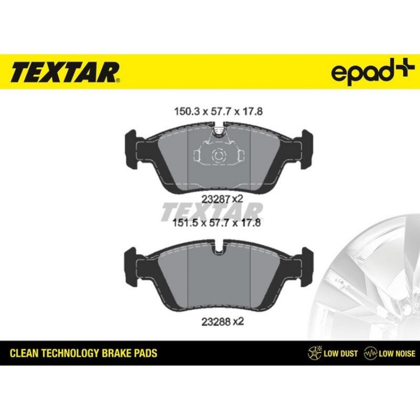 TEXTAR 2328702CP Brake Pad Set