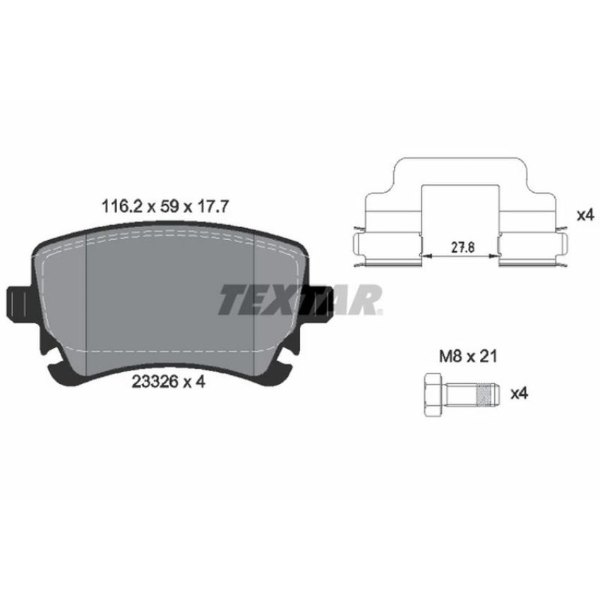 TEXTAR 2332601 Brake Pad Set