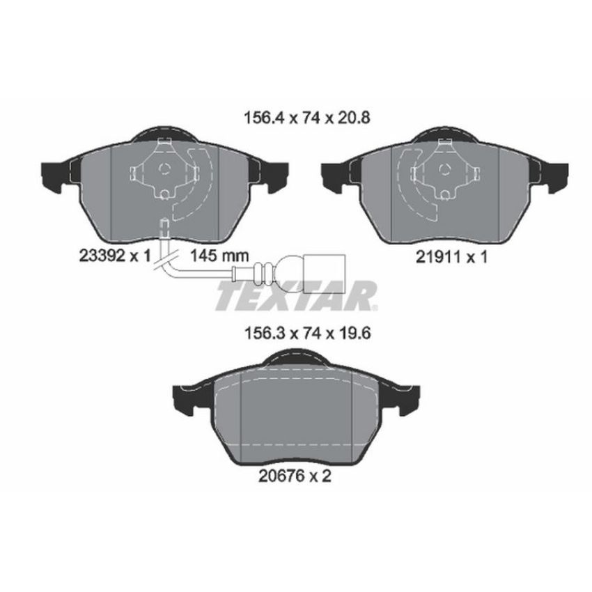 TEXTAR 2339201 Brake Pad Set