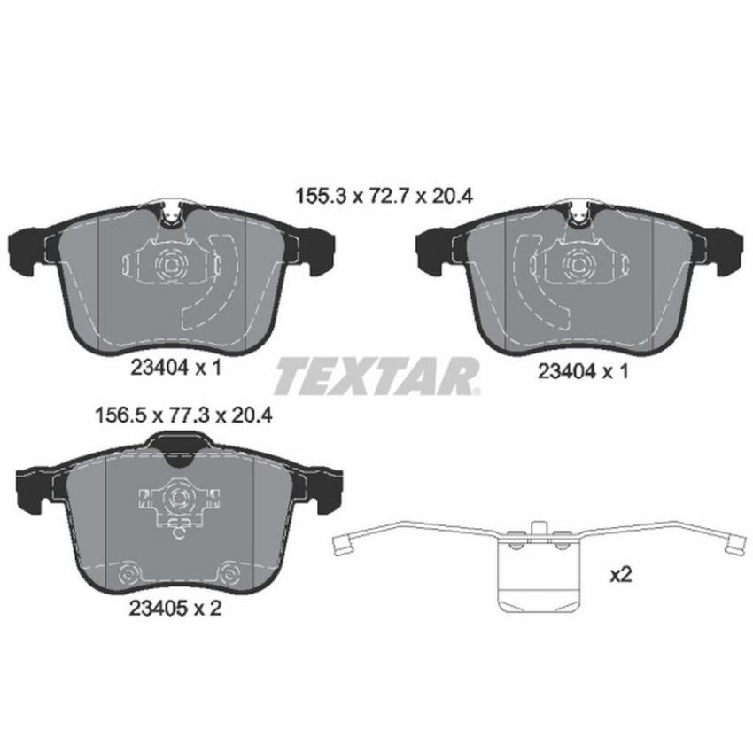 TEXTAR 2340404 Brake Pad Set
